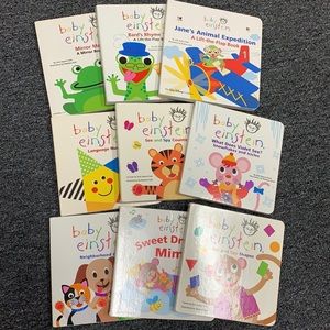 Set of 9 baby Einstein books